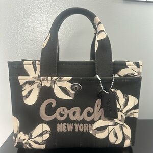 Coach Cargo Tote Bag 26 With Bow Print